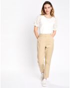 Pantalon classique beige