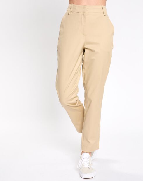 Pantalon classique beige