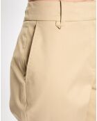 Pantalon classique beige