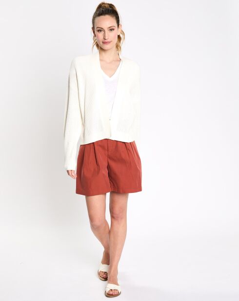 Cardigan ouvert blanc
