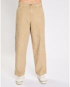 Pantalon en Velours côtelé Carpenter beige