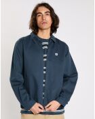 Veste droite Parker bleu foncé