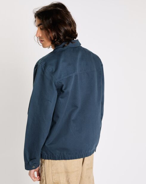 Veste droite Parker bleu foncé