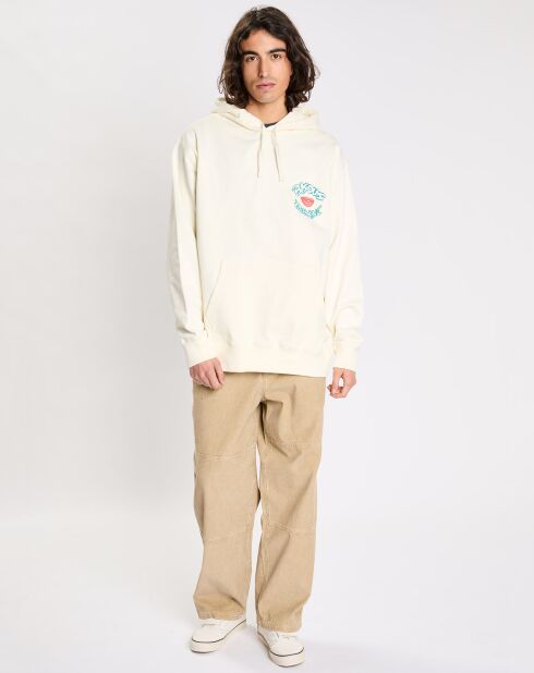 Sweat en Coton Bio mélangé Element x Bisous La Bouche écru