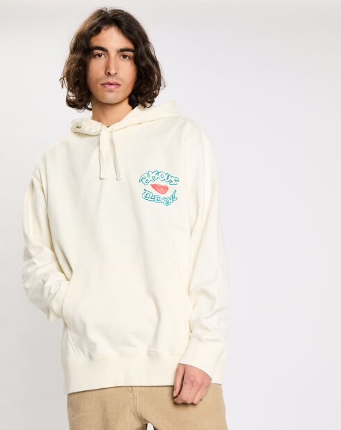 Sweat en Coton Bio mélangé Element x Bisous La Bouche écru