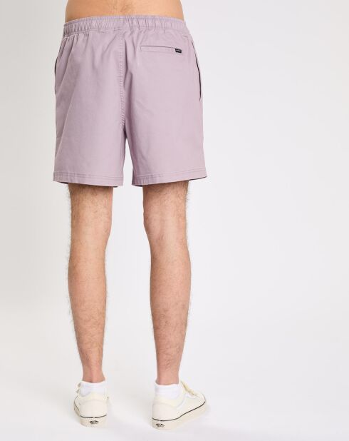 Hellviolette, lockere Shorts aus Valley-Twill