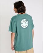 T-Shirt 100% Coton Bio Regular Fit Seal bleu vert