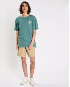 T-Shirt 100% Coton Bio Regular Fit Seal bleu vert