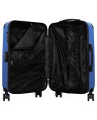 3 Valises 4 roues simples & Vanity Tage 75/65/55/46 cm bleues