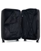 3 Valises 4 roues doubles Denali 75/65/55 cm noires
