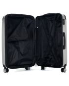 Valigia da cabina 4 ruote doppie 55 cm Denali grigia