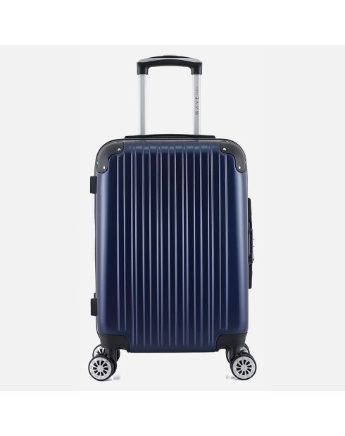 Valise Cabine 4 roues doubles 55 cm Denali bleu marine