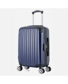 Valise Cabine 4 roues doubles 55 cm Denali bleu marine