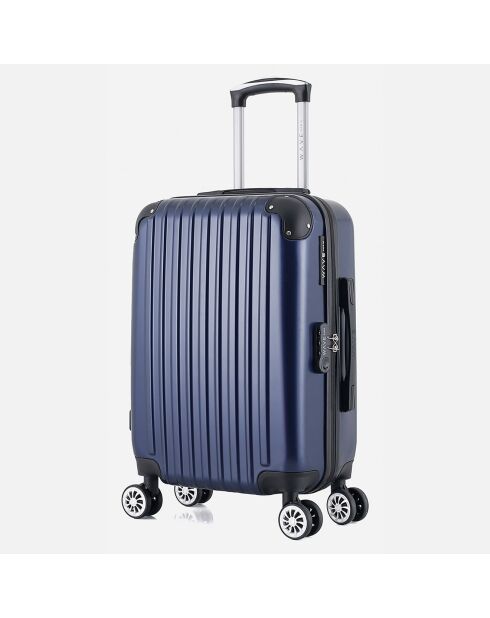 Valigia da cabina 4 ruote doppie 55 cm Denali blu marino