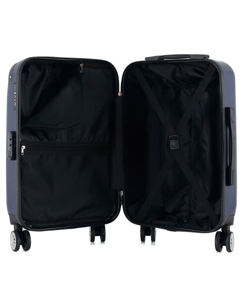 Valigia da cabina 4 ruote doppie 55 cm Denali blu marino
