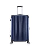 Valise Long Séjour 4 roues doubles 75 cm Denali bleu marine