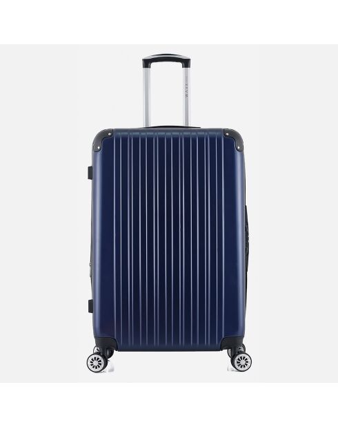 Valise Long Séjour 4 roues doubles 75 cm Denali bleu marine