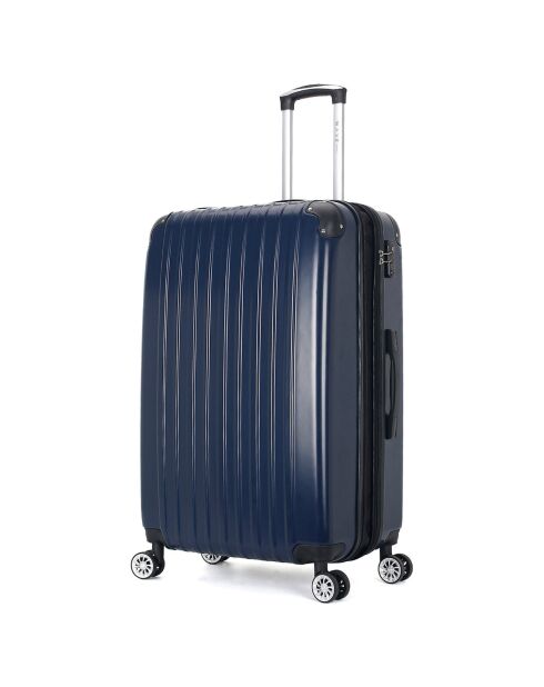 Valise Long Séjour 4 roues doubles 75 cm Denali bleu marine