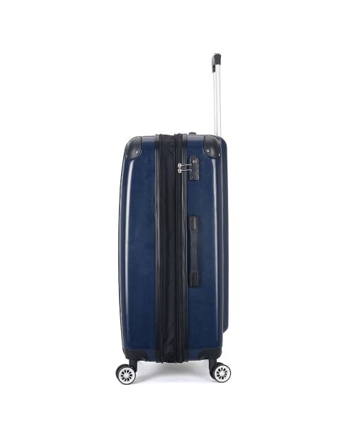 Valise Long Séjour 4 roues doubles 75 cm Denali bleu marine