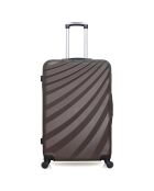 Maleta Long Stay con 4 ruedas individuales, 75 cm, marrón Danubio