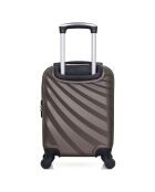 Valise Cabine XXS 4 roues simples 46 cm Danube marron