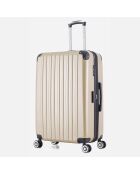 Koffer für einen längeren Aufenthalt mit 4 Doppelrollen 75 cm Denali beige