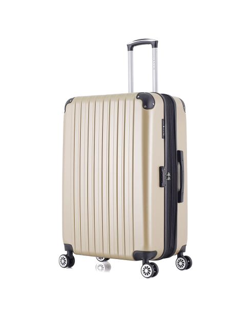 Koffer für einen längeren Aufenthalt mit 4 Doppelrollen 75 cm Denali beige