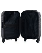 Valise Cabine XXS 4 roues simples 46 cm Tigre gris foncé