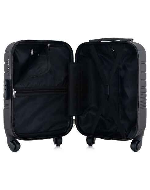 Valise Cabine XXS 4 roues simples 46 cm Tigre noire