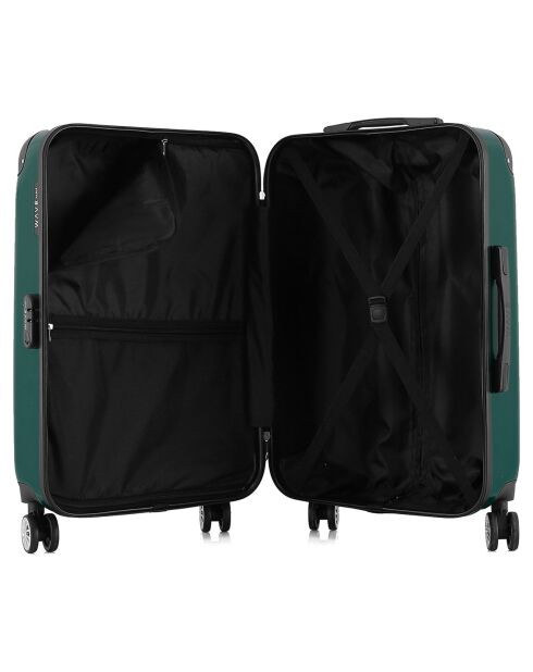 Valise Moyen Séjour 4 roues doubles 65 cm Denali vert foncé