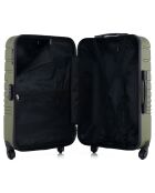 Valigia Medium Stay 4 ruote singole 65 cm Tiger verde kaki