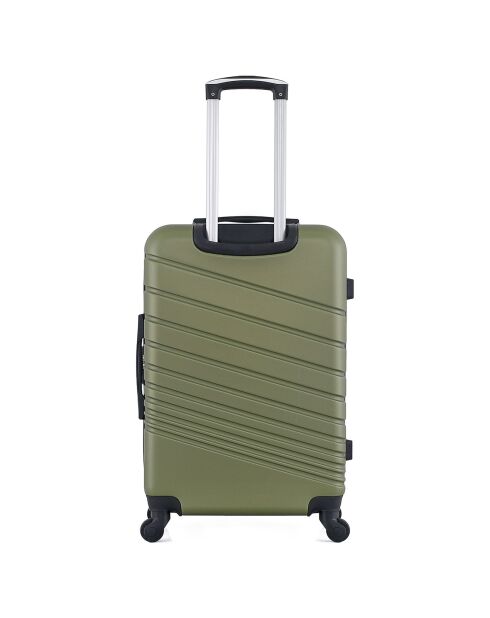 Valigia Medium Stay 4 ruote singole 65 cm Tiger verde kaki