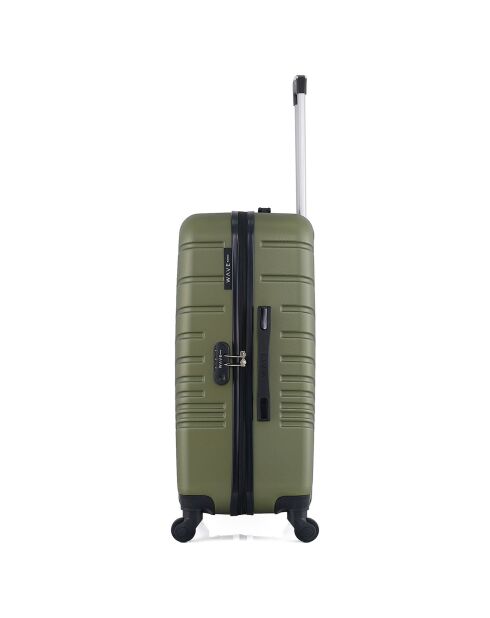 Valigia Medium Stay 4 ruote singole 65 cm Tiger verde kaki