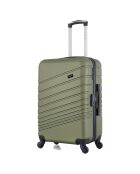 Valigia Medium Stay 4 ruote singole 65 cm Tiger verde kaki