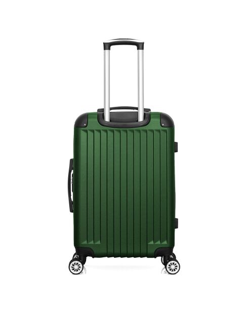 Valise Moyen Séjour 4 roues doubles 65 cm Tigre vert foncé