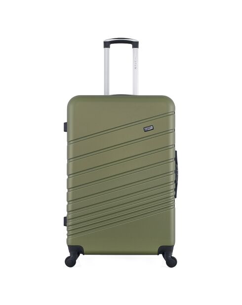 Valigia Long Stay 4 ruote singole 75 cm Tiger verde kaki