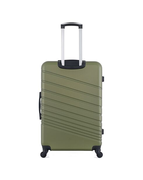 Valigia Long Stay 4 ruote singole 75 cm Tiger verde kaki