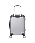 Kabinenkoffer 4 Doppelräder 55 cm Tage gris