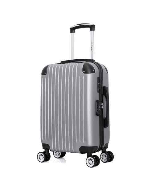 Valise Cabine 4 roues doubles 55 cm Tage grise