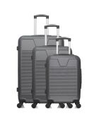 3 Selenga 4-Rad-Doppelkoffer 75/65/55 cm dunkelgrau