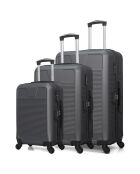 3 Selenga 4-Rad-Doppelkoffer 75/65/55 cm dunkelgrau