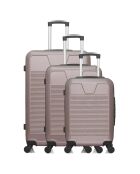 3 Selenga 4-Rad-Doppelkoffer 75/65/55 cm roségold