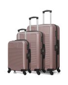 3 Selenga 4-Rad-Doppelkoffer 75/65/55 cm roségold
