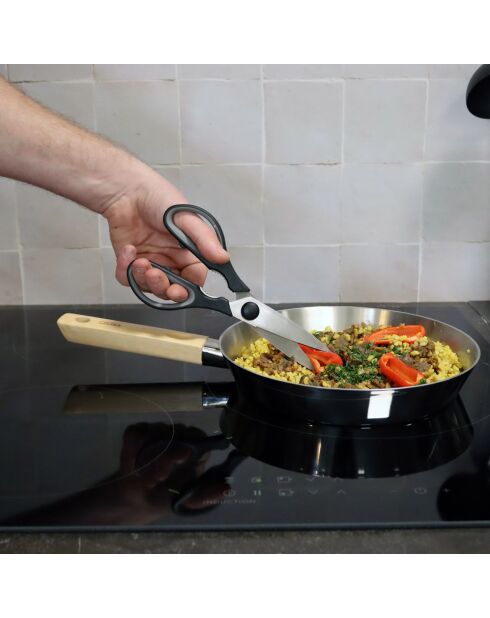 Ciseaux de cuisine Nest gris/noir - 28x13x1 cm