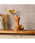 Moulin à sel recyclé naturel - 5.5x5.5x15 cm