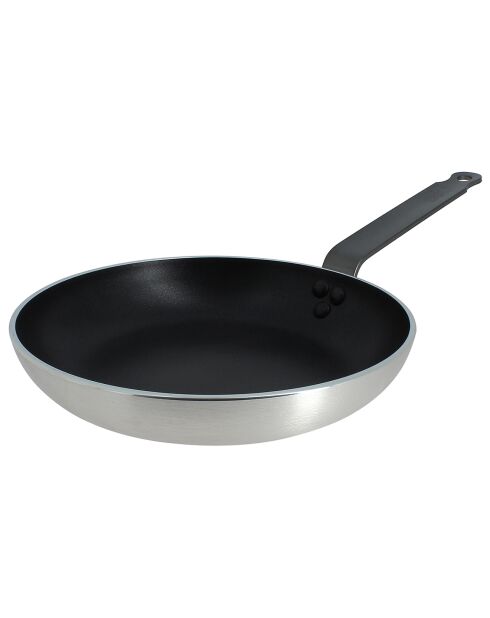 Pro inductie zwarte aluminium koekenpan - D.24 cm