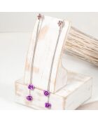 Given Flor Ohrringe silber/lila