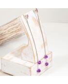 Given Flor Ohrringe silber/lila