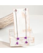 Given Flor Ohrringe silber/lila