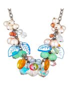 Collier Printania argenté/multicolore